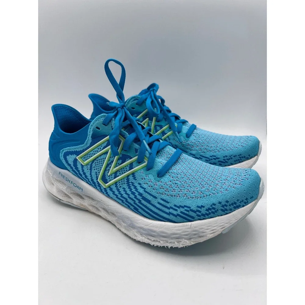 New Balance Fresh Foam X 1080 Sneakers Shoes Womens Sz 7.5 Blue Athletic Running